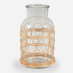Porte-gobelets en rotin tressé pour verres, prix de gros - Product Image 1