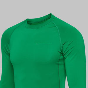 Camiseta deportiva personalizada de alta calidad para hombre, camisetas transpirables de compresión para entrenamiento en gimnasio, ropa deportiva al por mayor OEM y ODM - Product Image 2