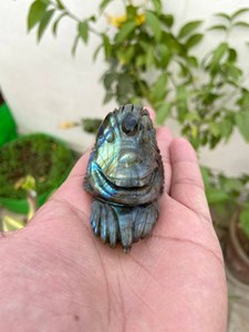 Figurine de dragon en labradorite naturelle |   Sculpture Fantastique en Cristal Sculptée à la Main pour Collectionneurs et Détaillants de Cadeaux - Product Image 2
