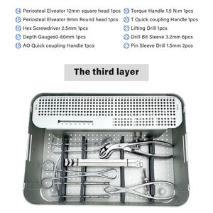 Kit d'instruments chirurgicaux de haute qualité en acier inoxydable pour plaque de blocage orthopédique manuelle A0 pour membre supérieur - Product Image 4