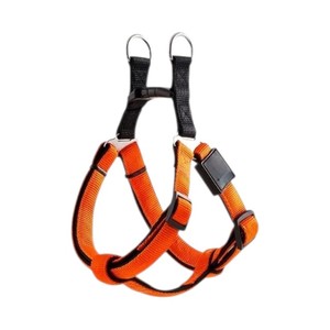 Adjustable Nylon Dog Harness Teal Orange Buckle Closure Simple Style for Dogs - Product Image 5