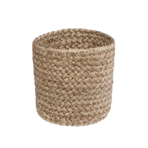 Pot de fleurs en jute tressé au design minimaliste moderne, personnalisable, pour la maison, le jardin, ou comme panier de plantation, fabriqué au Bangladesh - Product Image 5