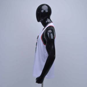 Maillot de basket-ball pour homme de qualité supérieure, fabrication personnalisée avec logo brodé sur le devant et le dos. - Product Image 5