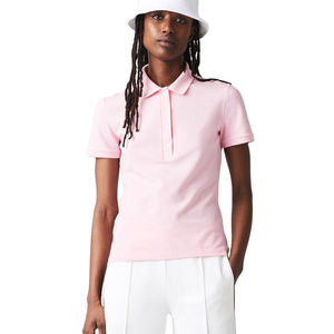 Camisetas de alta calidad para mujer, fabricadas en fábrica de moda OEM, colores lisos, camiseta polo para mujer, último diseño de camiseta polo para mujer - Product Image 6