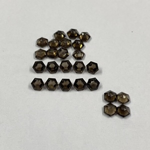 Quartz fumé naturel 5 mm, taille hexagonale facettée, calibré, certifié par un tiers, idéal pour la fabrication de bijoux, vente en gros - Meilleures ventes - Product Image 3