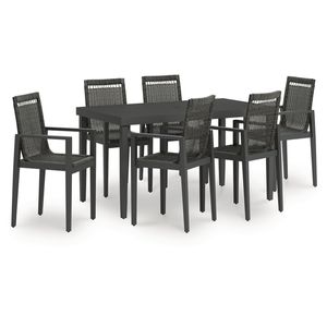 Juego de Mesa de Comedor de Madera Ardena, Sillas de Jardín Cómodas, Resistentes y Modernas, para Patio, Sala de Estar, Parque, Hotel, Villa, Apartamento - Product Image 1