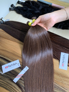 Cabello Humano 100% Real de Alta Calidad, a Granel, de un Solo Donante, de la Empresa Nasa Hair, Super Double Drawn, Precio de Fábrica - Product Image 2