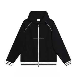 Sudadera con Capucha y Cremallera para Hombre, 100% Algodón, Talla XL, Ajuste Cómodo, Estilo Casual, Forro Polar, Diseño Sólido, Tejido de Ganchillo - Product Image 4