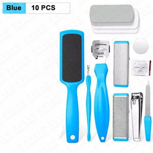 Stainless Steel Pedicure Kit Blue Foot Grooming Tools Nail Care Set with Dead Skin Remover Private Label - Product Image 4