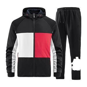 Ensemble de survêtement décontracté pour homme, coupe oversize, en molleton respirant 3D 240 g/m², style streetwear, avec sweat à capuche et pantalon de survêtement, collection OEM - Product Image 1