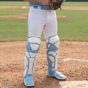 Protège-jambes de baseball en cuir durable, design profilé, sangles de fixation réglables, ajustement confortable, protection professionnelle, pliable - Product Image 5