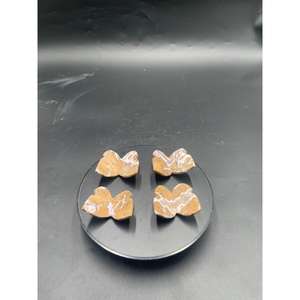 Cabujón 2D de Jaspe Marrón Brechado Natural con Forma de Mariposa, 60x45x5mm, Piedra Pulida, Gema Suelta para Joyería - Product Image 2