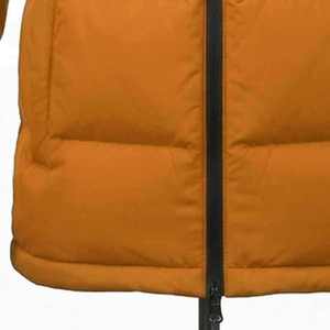 Quilted <b>Jacket</b> Solid Color Hooded Full Sleeve Zipper Closure Winter Warm Polyester - Product Image 5