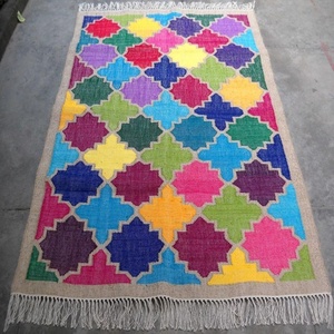 Tapis Kilim en Laine Tressé à la Main, Design Transitions, Réversible, Antidérapant, Toutes Saisons, Idéal pour Salon, Hôtel, Décoration Intérieure - Vente Flash - Product Image 6