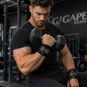 Support de poignet GAPF SPORTS réglable, antidérapant, pour la musculation, unisexe, fermeture à boucle et crochets, prix abordable - Product Image 2