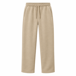 Pantalon de jogging confortable à coupe ajustée, uni, avec logo personnalisé, gris chiné pour homme, prix abordable, personnalisation possible - Product Image 3