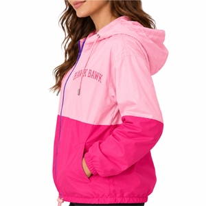 <b>Women</b> Hooded Windbreaker <b>Jacket</b> Full Sleeve Zip Closure Lightweight <b>Spring</b> Style Racer <b>Jacket</b> Custom Made <b>Jacket</b> For <b>Women</b> - Product Image 3