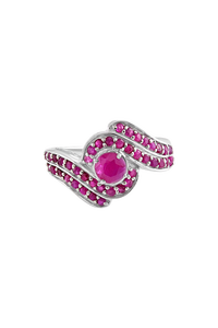 Anillo de Zafiro Azul en Plata de Ley 92.5 KLSR-10678 - Product Image 6