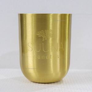 Portavelas de Latón Macizo Hecho a Mano, Sin Humo, Portátil, con Logotipo Personalizado, Resistente al Calor, Duradero, para Velas Votivas de Soja, 16 Oz, para el Hogar - Product Image 3