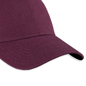 Casquette de baseball unisexe 6 panneaux, bleu marine uni, maille respirante, sportive, broderie, coton, ajustée, pour adulte, printemps-été - Product Image 3