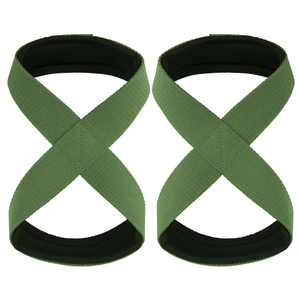 Professional Bodybuilder Grade Weight <b>Lifting</b> Figure Eight 100 % Cotton <b>Straps</b> And Power Grips Figure 8 Weight <b>Lifting</b> <b>Straps</b> - Product Image 4