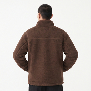 Heavyweight <b>Sherpa</b> <b>Fleece</b> Jackets Men Premium Soft Winter <b>Fleece</b> Outerwear Jacket Women Embroidery Stand Collar <b>Sherpa</b> Jackets - Product Image 3
