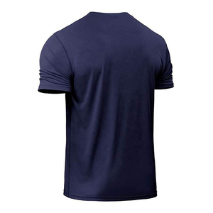 เสื้อยืดคอกลมแขนสั้นผ้าฝ้าย 100% สำหรับผู้ชาย พร้อมโลโก้สั่งทำ แห้งเร็ว ระบายอากาศได้ดี - Product Image 6