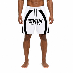 Pantalones Cortos de Baloncesto para Hombre con Panel de Color Blanco y Logotipo Personalizado, Secado Rápido, Sublimación, Uniformes de Equipo Local, Venta al Por Mayor OEM - Product Image 3