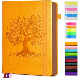 Cuaderno de Tapa Dura A5 de PU, 5.8x8.3 Pulgadas, Diario para Mujeres y Hombres, Regalo, para Tomar Notas, Escuela, Negocios, Trabajo, Viajes - Product Image 1