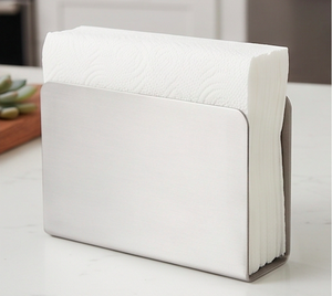 Porte-serviettes en acier inoxydable durable, élégant support à mouchoirs en métal pour une décoration de table moderne, accessoire de vaisselle de haute qualité - Product Image 6