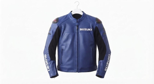 เสื้อแจ็คเก็ตหนังสำหรับขี่มอเตอร์ไซค์ Zuzuzki รุ่น Unisex ทนทานและสวมใส่สบาย ตัดเย็บตามสั่ง มาตรฐาน CE - Product Image 1