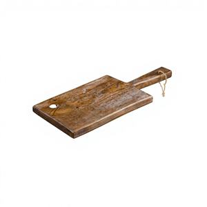 Planche à découper rectangulaire en bois naturel et marbre, accessoire de cuisine durable, décoratif et écoresponsable - Product Image 3