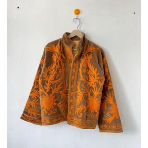 Chaqueta Bohemia de Terciopelo para Mujer con Bordado Floral Suzani, Estilo Vintage, Corte Holgado, Manga Larga, Ropa de Abrigo para Otoño - Product Image 1