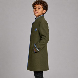 Breathable Stylish Teddy Long Winter Red Coat Perfect for Casual and Formal Outfits in Cold Weather Kids Woolen Coat - Product Image 3