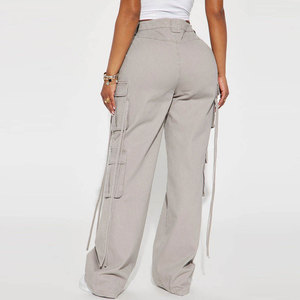 Proveedor Directo de Fábrica, Pantalones Cargo Ligeros para Mujer, Nueva Moda Urbana, Pantalones Cargo Extra Grandes - Product Image 3