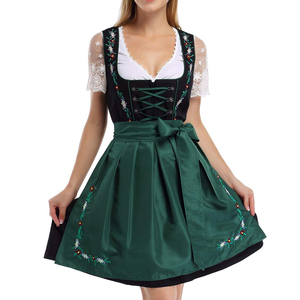 ชุดเดรส Dirndl แบบดั้งเดิมของเยอรมันสำหรับงาน Oktoberfest ตัดเย็บตามสั่งสำหรับผู้หญิง แฟชั่นใหม่ ชุดเดรส Dirndl เยอรมันสำหรับสุภาพสตรี  ขั้นต่ำในการสั่งซื้อน้อย - Product Image 1