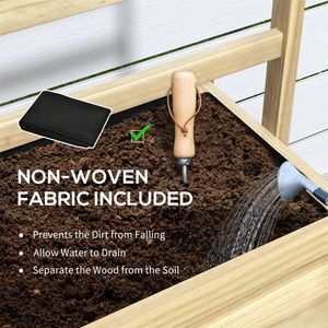 แปลงปลูกผักยกพื้นแบบชุบสังกะสี พร้อมรั้วแข็งแรงสำหรับสวนกลางแจ้ง ซุ้ม และประตู - Product Image 2