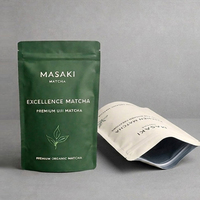 Sachets Doypack Personnalisés en Plastique Refermables Anti-odeur et Anti-humidité pour Poudre de Matcha et Thé Vert