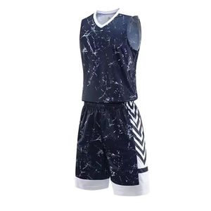 Ensemble Maillot et Short de Basketball Personnalisé Grande Taille Imprimé Haute Qualité – Tenue de Sport Respirante Sans Manches - Product Image 2