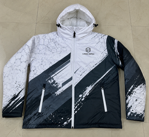 Men's Custom Sublimation Hooded Jacket <b>Waterproof</b> Windproof Winter Warm <b>Padded</b> <b>Coat</b> Graphic Print Outdoor Sportswear OEM ODM - Product Image 6