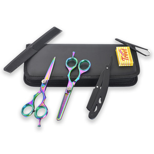Ciseaux de coiffeur professionnels cisailles de coiffeur japonaises salon usine de beauté logo personnalisé ciseaux de coupe amincissants - Product Image 1