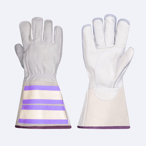 Guantes de Soldadura TIG de la Mejor Calidad, Duraderos, de Piel de Cabra y Piel de Vacuno, Excelente Protección para las Manos con Antivibración para Soldadores - Product Image 5