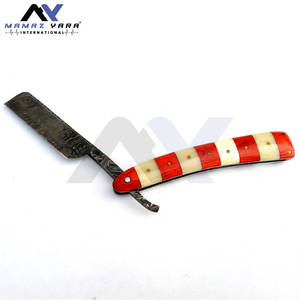 Navaja de Afeitar Profesional de Acero Inoxidable para Barbería, Afeitado de Barba, Cuidado Personal, Uso en Salón y Hogar, Diseño Clásico con Mango de Madera - Product Image 4