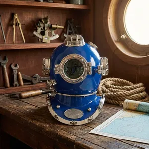 Casco de Buceo Vintage de la Marina de los Estados Unidos, Réplica de Casco de Buzo de Aguas Profundas, Decoración Náutica Marítima Steampunk, Artículo Coleccionable Marino para el Hogar - Product Image 6