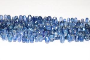 6*10mm perles de kyanite à facettes 8 pouces côté coupe gouttes pierre naturelle en gros pour la fabrication de bijoux - Product Image 3