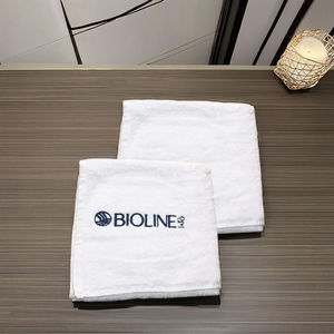 Toallas bordadas personalizadas de algodón Toallas de baño de mano de golf suaves personalizadas de la India Toallas de mano ecológicas de algodón - Product Image 1