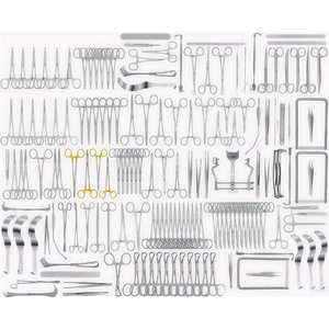 Juego de 161 Piezas de Instrumental Quirúrgico Básico de Grado Alemán, Kit de Herramientas Quirúrgicas de Acero Inoxidable SURGINEXA para Caballos - Product Image 1