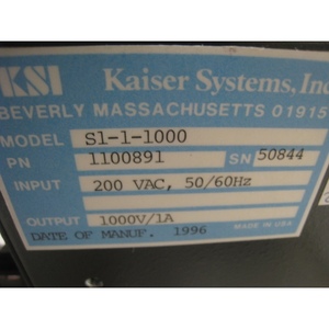 AMAT 0150-1000 Kaiser systems inc แหล่งจ่ายไฟ - อุปกรณ์และอะไหล่เซมิคอนดักเตอร์ระดับโลกที่เชื่อถือได้ - Product Image 6