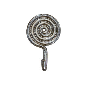 Crochet mural spirale moderne vintage, décoration murale en métal antique, crochet simple rond pour vêtements, serviettes, sacs, décoration - Product Image 1