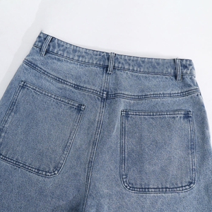 Proveedor de pantalones cortos de mezclilla ajustados OEM de Pakistán para hombre, estilo urbano, comodidad de verano y estilo de vida de alta calidad - Product Image 3